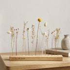 Muttertagsgeschenk personalisiert - FlowerBar mit Gravur, farbenfrohe Trockenblumen mit Holz