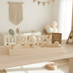 Geschenk-Set Geburt - "BABY“ – handmade & mit Gutscheinhalter in weiß
