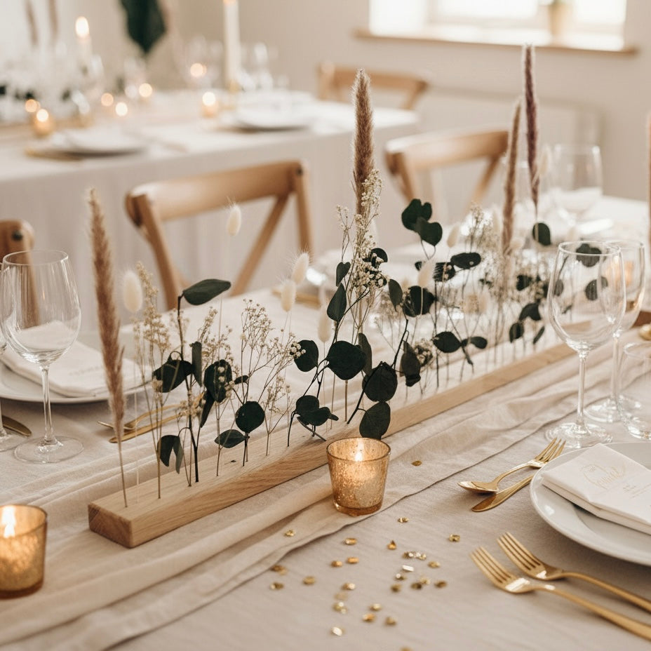FlowerBar® „Fernweh“ – moderne Flowerbar® für Hochzeiten & stilvolle Tafeln