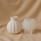 DIY Bastelset Holzklötze mit  Silikonform Vase