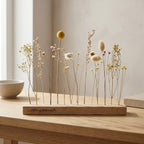 Muttertagsgeschenk personalisiert - FlowerBar mit Gravur, farbenfrohe Trockenblumen mit Holz