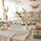 Hochzeits-Geschenk Set „Mr & Mrs" mit Vase und Trockenblumen