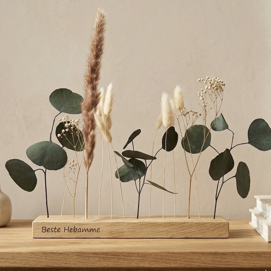 Personalisiertes Abschiedsgeschenk – gravierte FlowerBar "Fernweh“