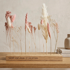 Pesonalisiertes Hochzeitsgeschenk - gravierte FlowerBar "Zuckerwatte"