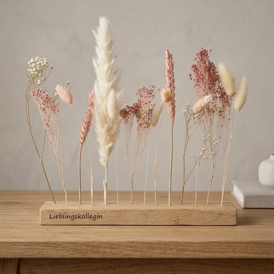 Personalisiertes Abschiedsgeschenk - gravierte FlowerBar "Zuckerwatte"