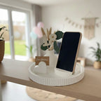Geschenkset Geburtstag mit Trockenblumen, Blumenvase & Handyhalter – Handmade