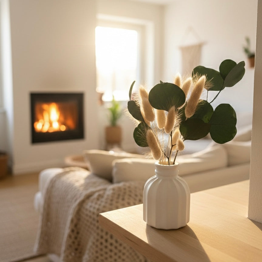 Geschenkset Valentinstag Infinity – Vase mit Herzschale