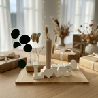 Hochzeits-Geschenkset „Love & Licht“ mit Mini FlowerBar, Kerze und Gutscheinhalter