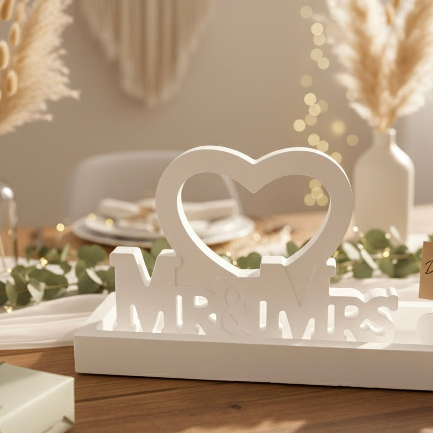 Hochzeits-Geldgeschenk Set „Mr & Mrs" mit Gutscheinhalter