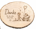 Personalisierte Holzscheibe mit Gravur „Wagen“ – individuelles Erinnerungsgeschenk mit Wunschtext