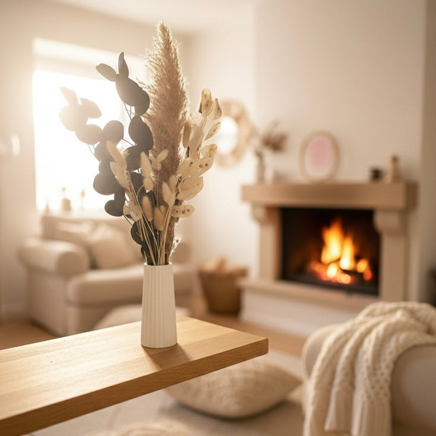 Geschenkset - Sanfte Nähe inkl. handgegossener Raysin-Vase