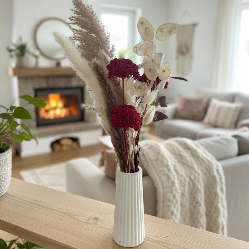 Geschenkset - Besinnlichkeit inkl. handgegossener Raysin-Vase