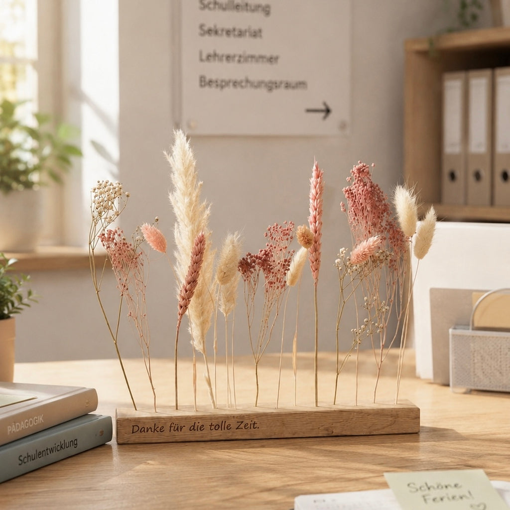 Personalisiertes Abschiedsgeschenk - gravierte FlowerBar "Zuckerwatte"