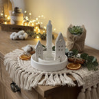 Handmade Adventslicht-Set mit Kerze