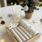 Handmade Adventskranz „Winterdorf“ klein - Sticker zum Selbstbekleben