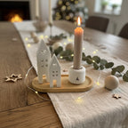 Handmade "Lichter-Duo" auf Tablett –