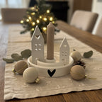 Handmade Adventslicht-Set mit Kerze