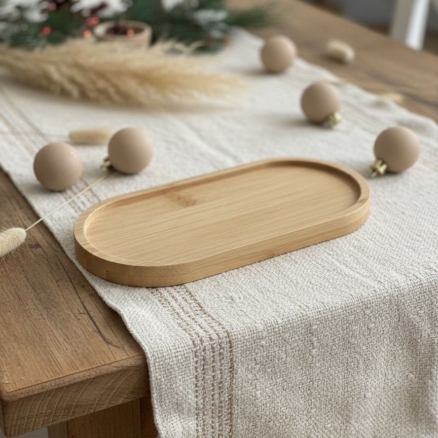 Handmade "Lichter-Duo" auf Tablett –