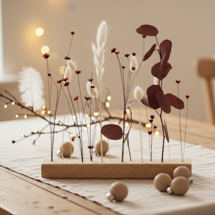 FlowerBar® "Besinnlichkeit" - Warme Rottöne und schlichtes weiß