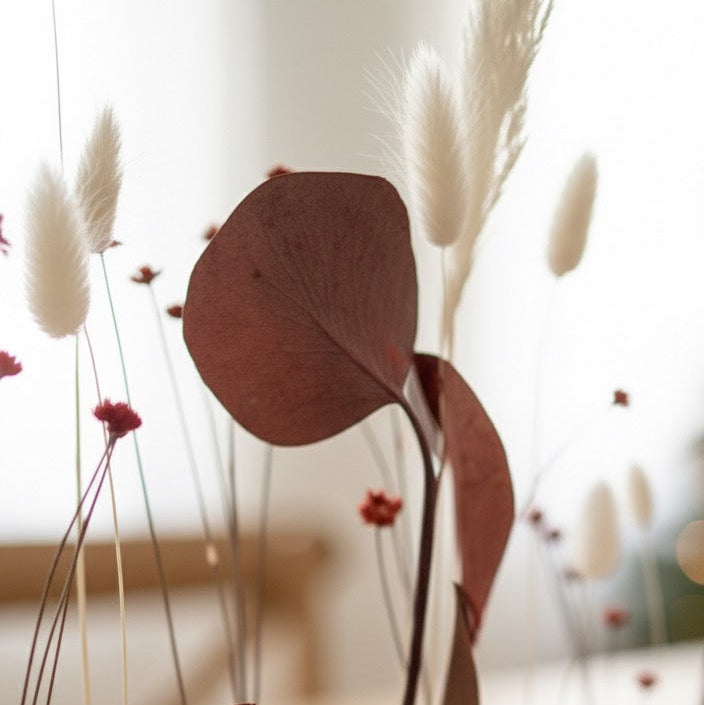 FlowerBar® "Besinnlichkeit" - Warme Rottöne und schlichtes weiß