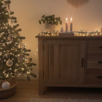 Handmade Adventskranz „Winterdorf“ klein - Sticker zum Selbstbekleben