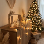 Handmade Dekobox Lichter-Duo und Kerze