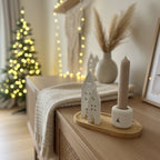 Handmade "Lichter-Duo" auf Tablett –