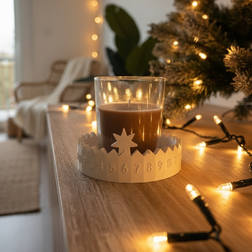 Handmade Advents- und Dekoschale mit Duftkerze