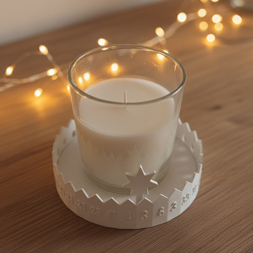 Handmade Advents- und Dekoschale mit Duftkerze