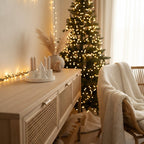 Handmade Adventskranzschschale „Winterwald“ lange Kerzenhalter