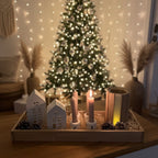 Handmade Adventskranz „Winterdorf“ groß