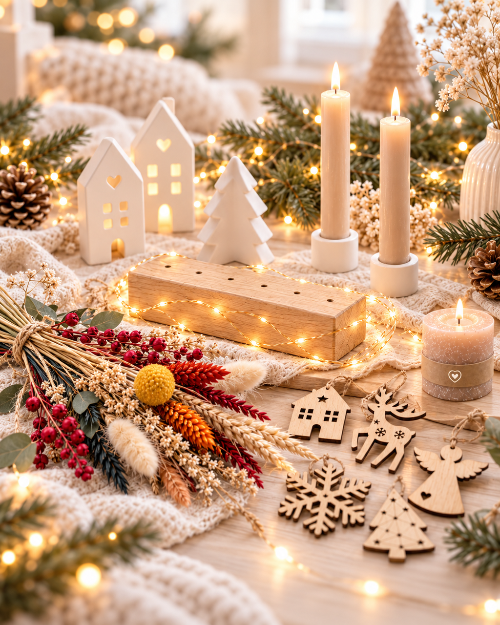 Handmade Adventskalender 2026 – 24 Türchen · 4 Deko-Welten