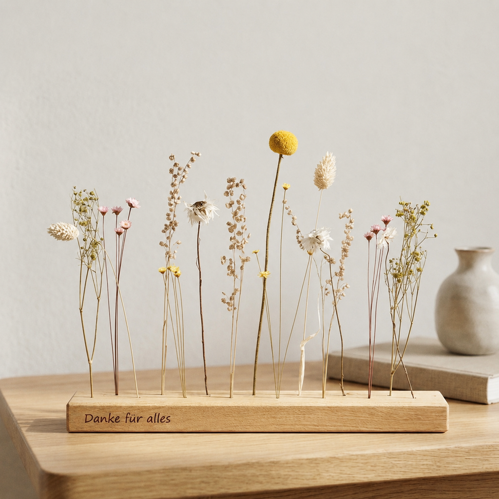 Personalisiertes Abschiedsgeschenk - FlowerBar "Sommerwiese" mit Gravur