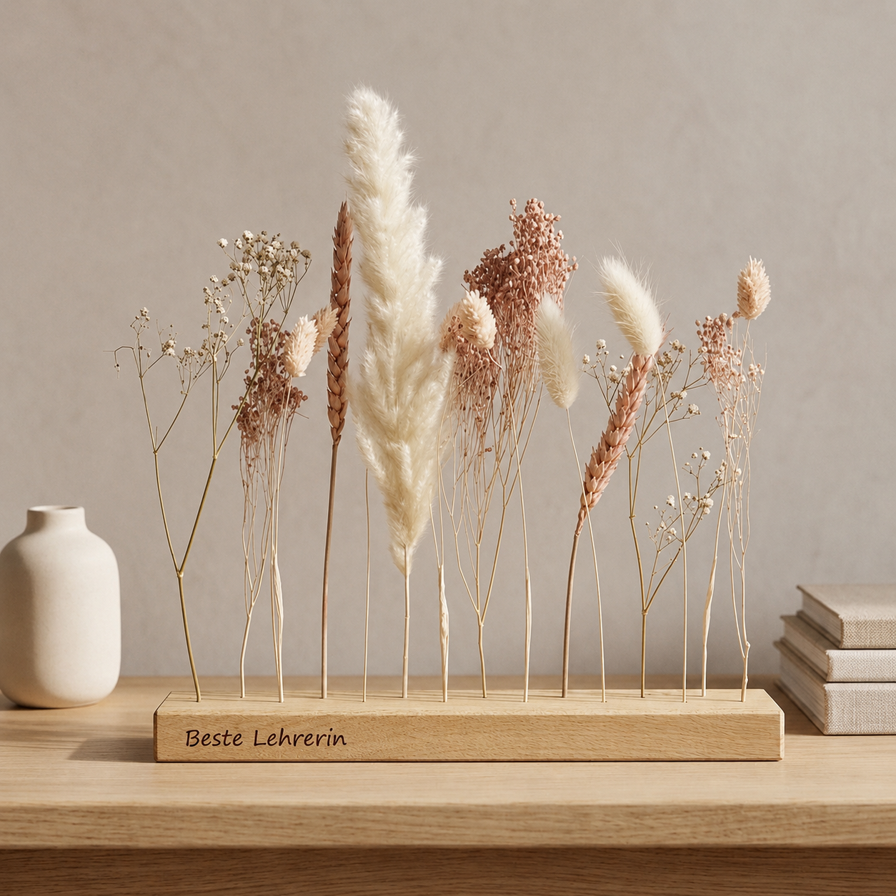Personalisiertes Abschiedsgeschenk - gravierte FlowerBar "Zuckerwatte"