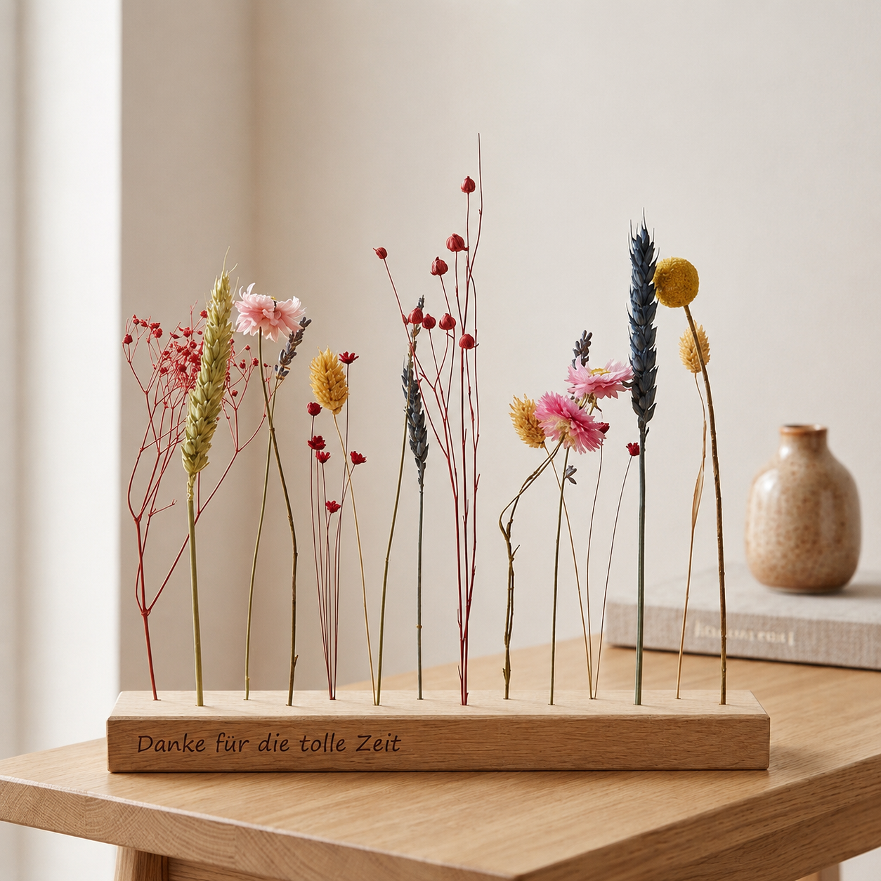 Personalisiertes Abschiedsgeschenk - FlowerBar "Blumenwiese" mit Gravur