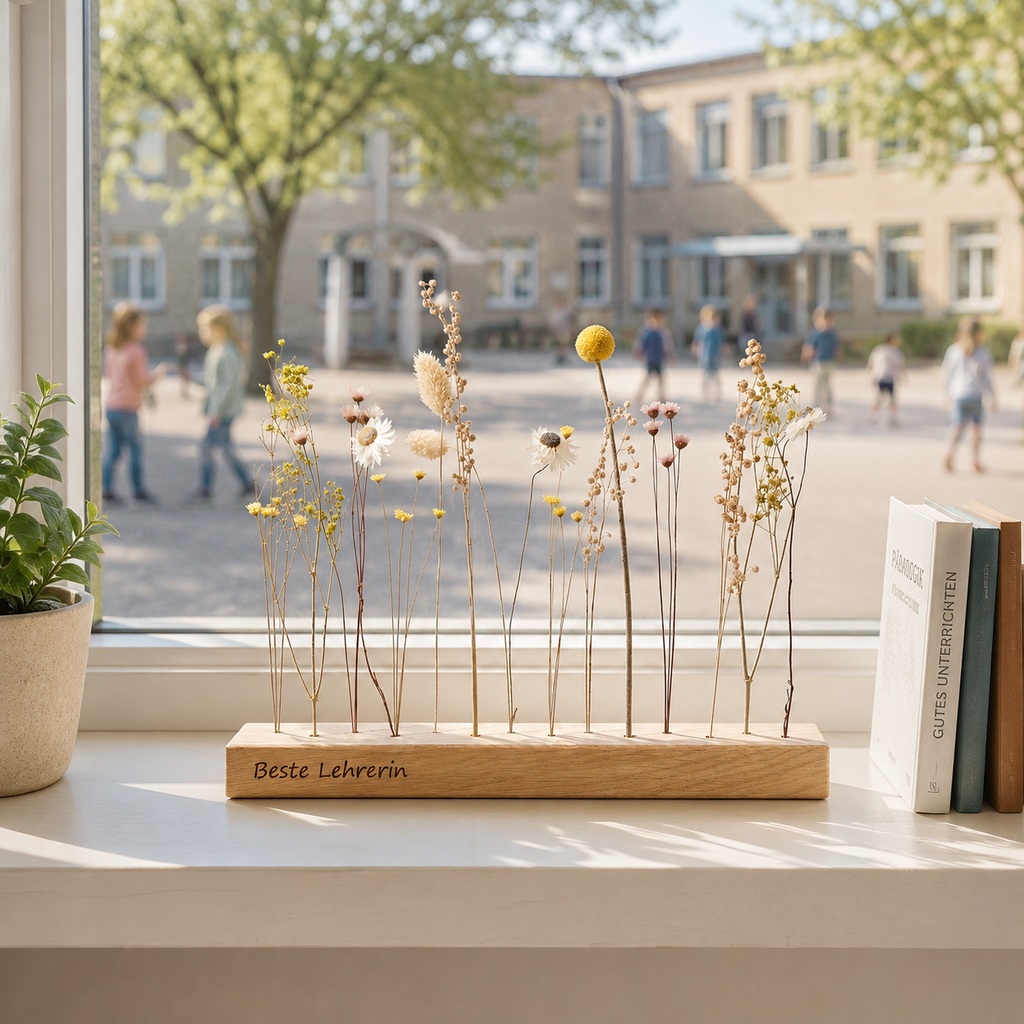 Personalisiertes Abschiedsgeschenk - FlowerBar "Sommerwiese" mit Gravur