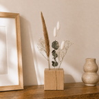 Personalisierter Flowerbar Cube mit Fingerabdruck Herz – Hochzeitsgeschenk