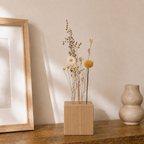 Personalisierter Flowerbar Cube mit Fingerabdruck Herz – Hochzeitsgeschenk