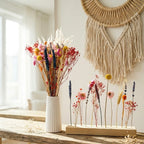 FlowerBar® Set „Blumenwiese“- Trockenblumen Arrangement inkl. Raysin Vase und FlowerBar®