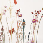 FlowerBar® Blumenwiese – Trockenblumen auf Eichenholz, DIY Geschenkidee, handmade, getrocknete Blumen, haltbar, Herbstdeko