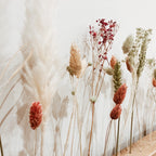 FlowerBar® "Dolce Vita" Trockenblumen Flowergram & edle Eiche, Holz Arrangement, getrocknete Blumen, haltbar