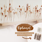 FlowerBar®"Fata Morgana" Boho Trockenblumen Arrangement auf Holz, getrocknete Blumen, haltbar, Geschenkidee, DIY Dekoration