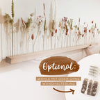 FlowerBar® "Dolce Vita" Trockenblumen Flowergram & edle Eiche, Holz Arrangement, getrocknete Blumen, haltbar