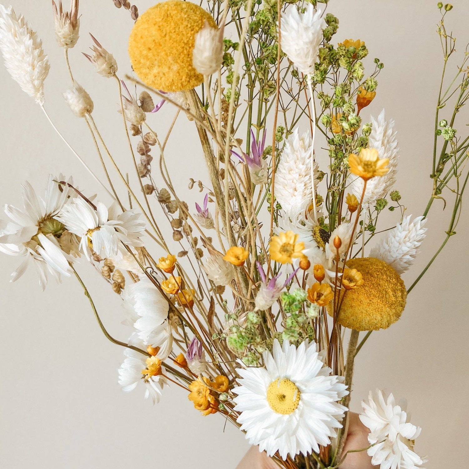 Tauschpaket Blumen FlowerBar® "Sommerwiese" Trockenblumen haltbar, nachhaltig getrocknete Blumen, Blumenpaket für Holzleiste