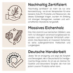 FlowerBar® "Sommerwiese" Trockenblumen Flowergram & edle Eiche, Holz Arrangement, getrocknete Blumen, haltbar