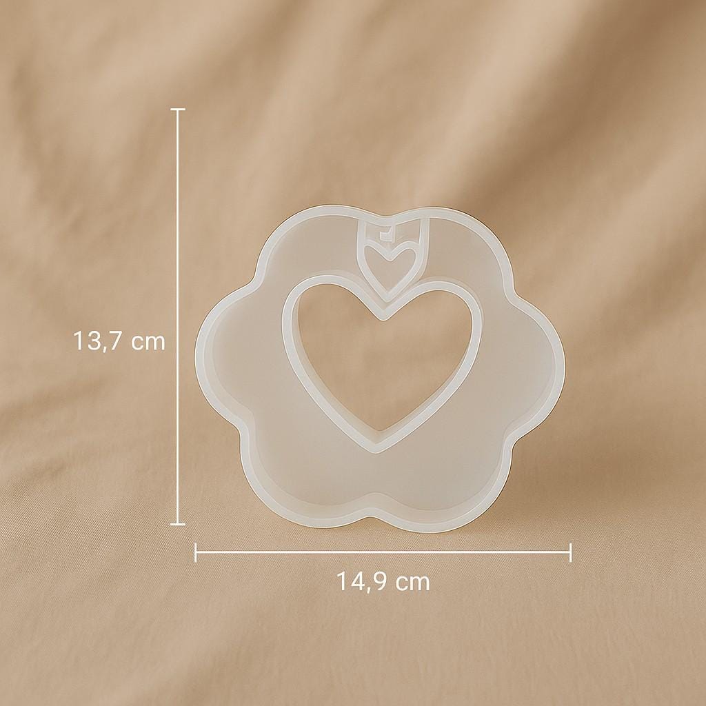 Silikonform „Blütenlicht“ – DIY Vase selber gießen - Gießform aus Silikon für Kreativbeton, Harz oder Gießmasse