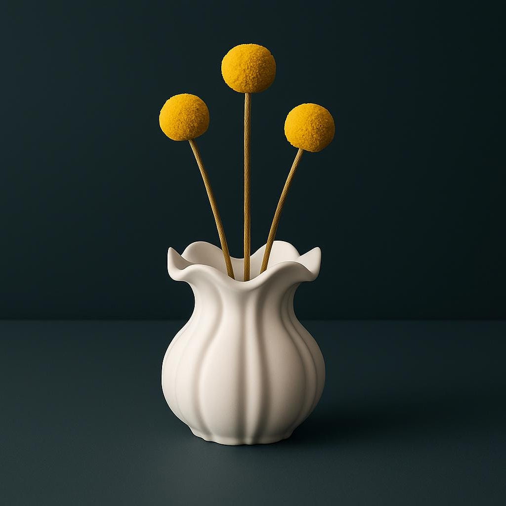 Silikonform Blütenhauch – DIY Vase selber gießen - Gießform aus Silikon für Kreativbeton, Gießmasse oder Harz