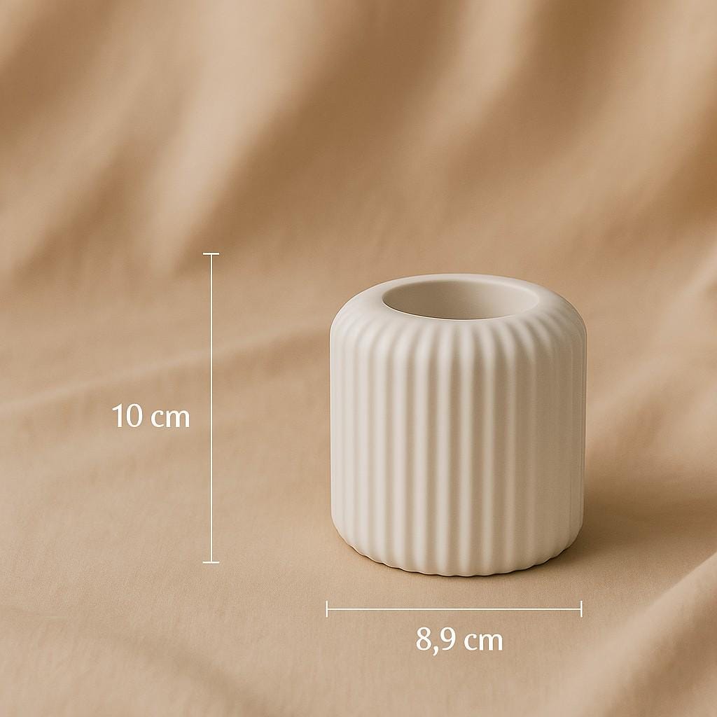 Silikonform „Lichtgerillt“ – DIY Gießform aus Silikon für Kreativbeton, Harz oder Gießmasse
