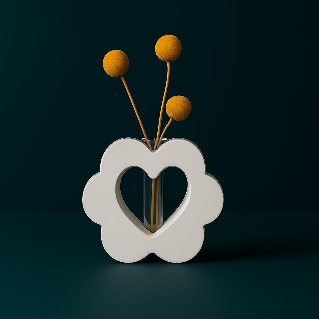 Silikonform „Blütenlicht“ – DIY Vase selber gießen - Gießform aus Silikon für Kreativbeton, Harz oder Gießmasse