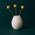 Silikonform „Blätterspiel“ – DIY Gießform aus Silikon für Vasen - Für Kreativbeton, Harz oder Gießmasse